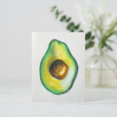 Carte Postale Avocado Oil Pastel Dessin d'oeuvres originales (Debout devant)