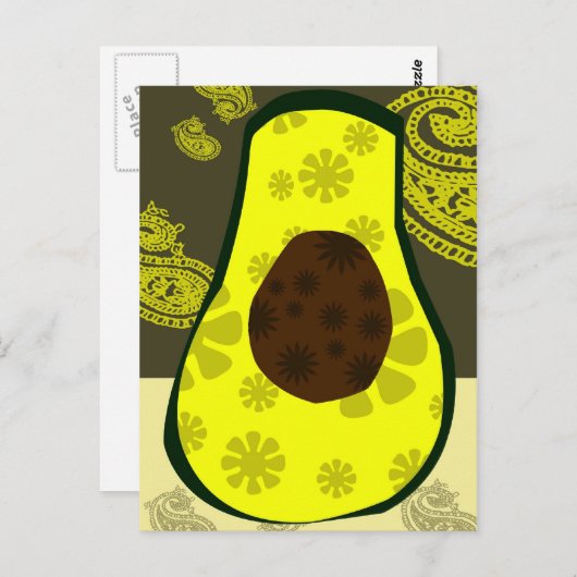 Carte postale Avocado Pickle (Devant / Derrière)