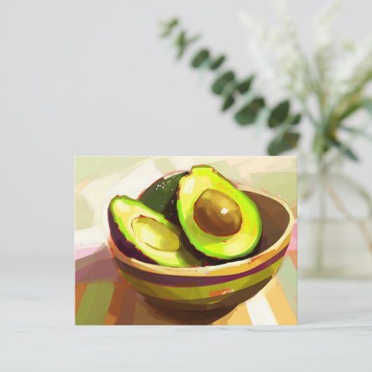 Carte Postale Avocado, poste (Debout devant)