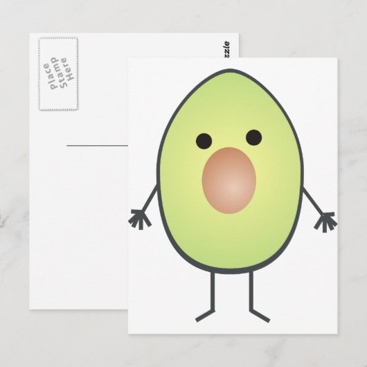 Carte Postale avocat (Devant / Derrière)