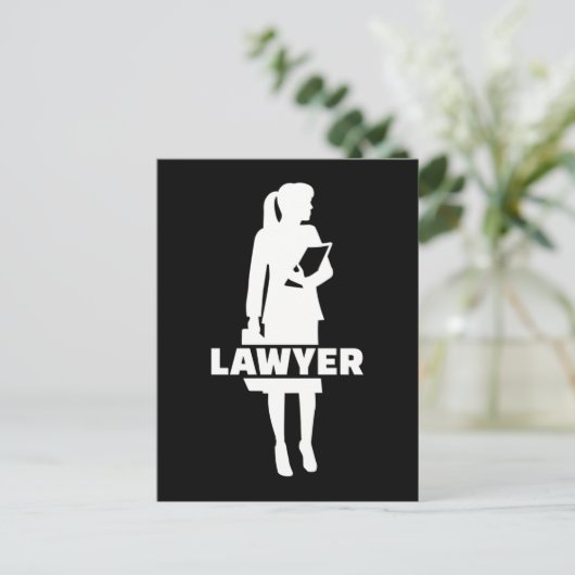 Carte Postale Avocat (Debout devant)