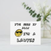 Carte Postale Avocat (Debout devant)