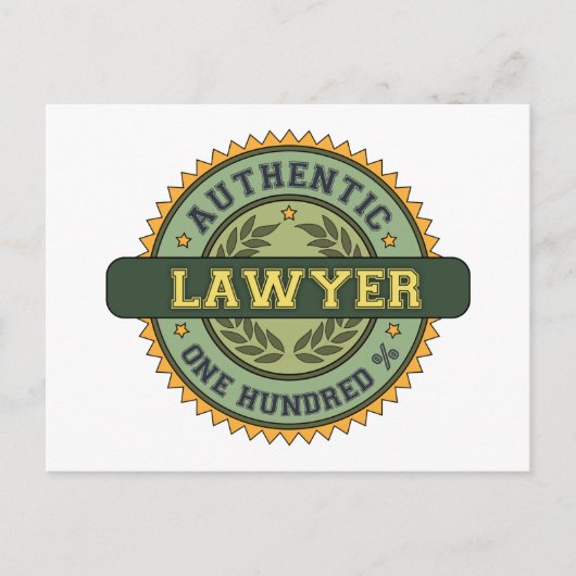 Carte Postale Avocat authentique (Devant)