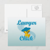 Carte Postale Avocat Chick #3 (Devant / Derrière)