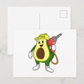 Carte Postale Avocat en tant qu'artisan avec perceuse (Devant / Derrière)