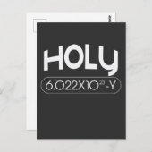 Carte Postale Avogadro Mole Chimie Carbone Animal Pun (Devant / Derrière)