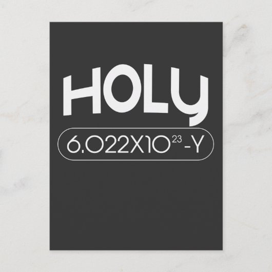 Carte Postale Avogadro Mole Chimie Carbone Animal Pun (Devant)