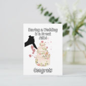 Carte Postale Avoir un Mariage est un bon crime Alibi (Debout devant)