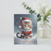 Carte Postale Avoir un Noël parfait ~ Meow ^-^ (Debout devant)