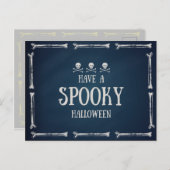 Carte Postale Avoir Une Halloween Éffrayante (Devant / Derrière)