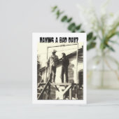 Carte Postale Avoir une mauvaise journée ? (Debout devant)