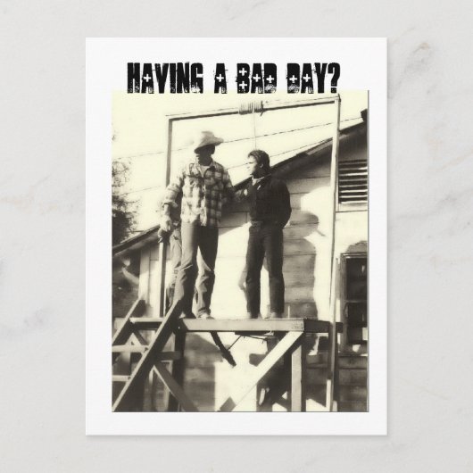 Carte Postale Avoir une mauvaise journée ? (Devant)