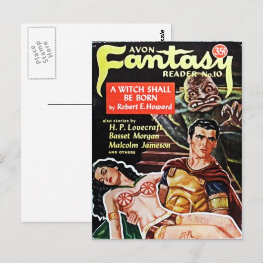 Carte postale Avon Imaginaire Reader (Devant / Derrière)