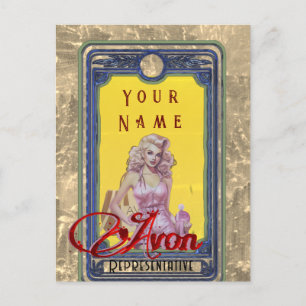 Carte postale Avon Lady Business
