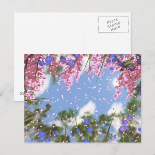 Carte postale Avril Douches (Devant / Derrière)