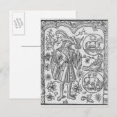 Carte Postale Avril, fleurs, baies (Devant / Derrière)