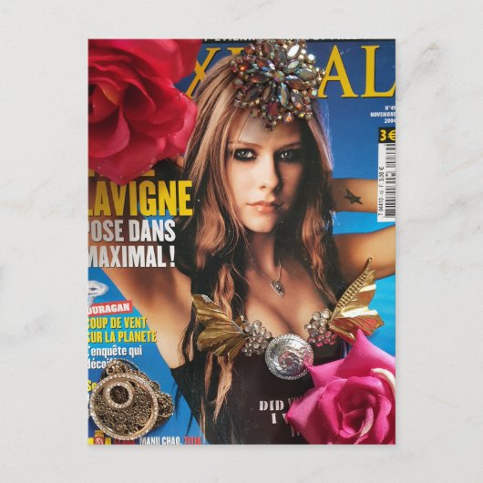 Carte Postale Avril Lavigne (Devant)