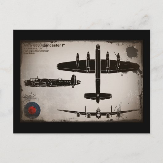 Carte Postale Avro 683 Lancaster 1 (Devant)