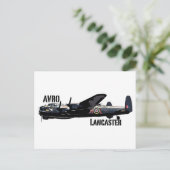 Carte Postale Avro Lancaster (Debout devant)