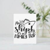 Carte Postale Aw It's A Family Trip, Cruise Ship Vacation Gift (Debout devant)
