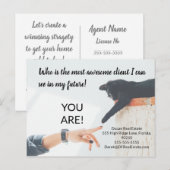 Carte Postale Awesome client immobilier marketing vendre postcar (Devant / Derrière)