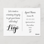 Carte Postale Awesome client immobilier marketing vendre postcar (Dos)