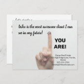 Carte Postale Awesome client vente immobilier (Devant / Derrière)