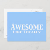 Carte Postale Awesome Comme Totalement Cadeaux (Devant / Derrière)