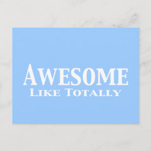 Carte Postale Awesome Comme Totalement Cadeaux