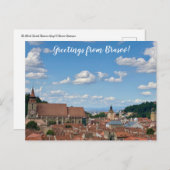 Carte Postale aWorld2Celebrate : Salutations de Brasov ! (Devant / Derrière)