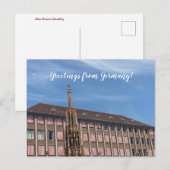 Carte Postale aWorld2Celebrate : Salutations de l'Allemagne! (Devant / Derrière)