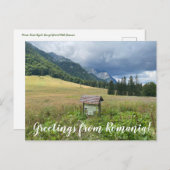 Carte Postale aWorld2Celebrate : Salutations de Roumanie! (Devant / Derrière)