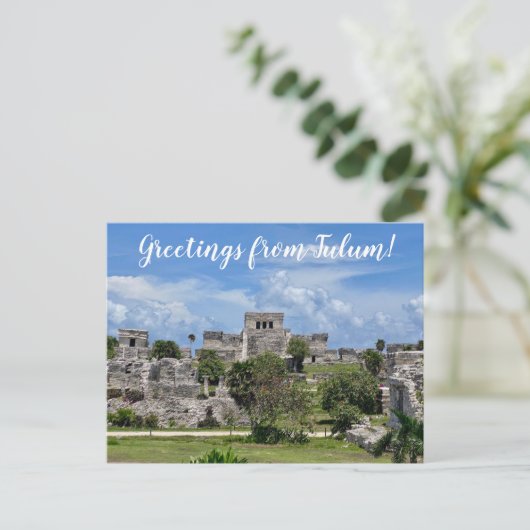 Carte Postale aWorld2Celebrate : Salutations de Tulum! (Debout devant)