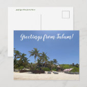 Carte Postale aWorld2Celebrate : Salutations de Tulum! (Devant / Derrière)