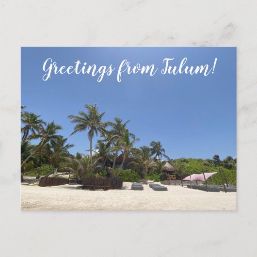 Carte Postale aWorld2Celebrate : Salutations de Tulum! (Devant)
