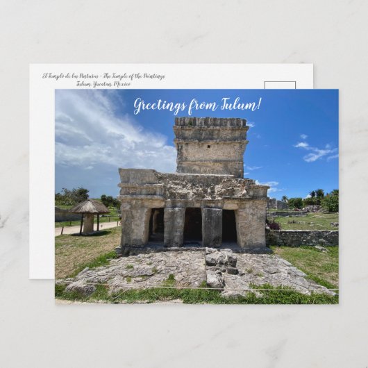 Carte Postale aWorld2Celebrate : Salutations de Tulum! (Devant / Derrière)