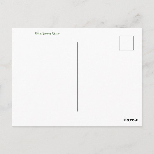 Carte Postale aWorld2Celebrate : Salutations de Tulum! (Dos)