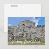 Carte Postale aWorld2Celebrate : Salutations de Tulum! (Devant / Derrière)