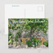 Carte Postale aWorld2Celebrate : Salutations de Tulum! (Devant / Derrière)