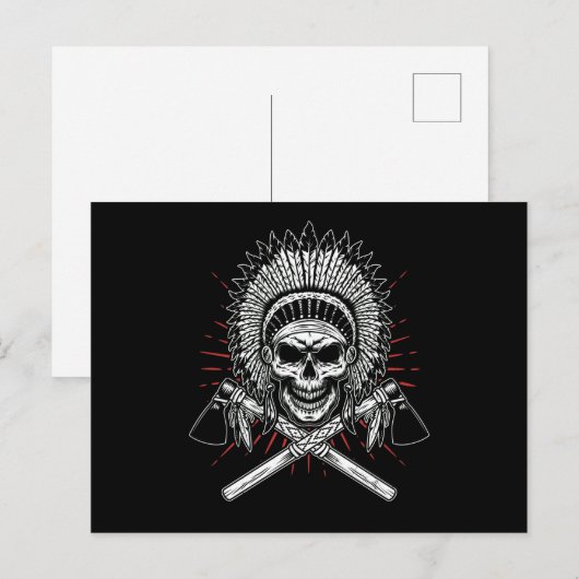 Carte Postale Axe de Skull (Devant / Derrière)