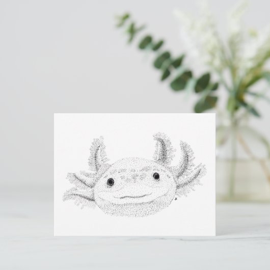 Carte Postale Axolotl (Debout devant)