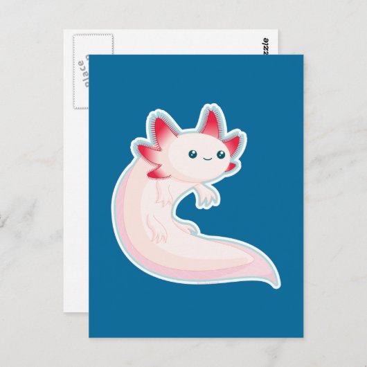 Carte Postale Axolotl (Devant / Derrière)