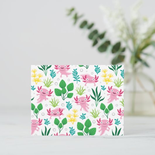 Carte Postale Axolotl (Debout devant)