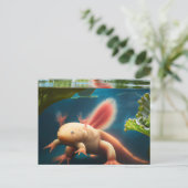 Carte Postale Axolotl (Debout devant)