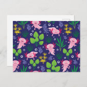 Carte Postale Axolotl (Devant / Derrière)