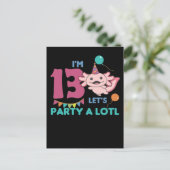 Carte Postale Axolotl 13 ans Anniversaire Treize Ans Axolotls (Debout devant)