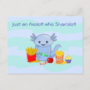 Carte postale Axolotl Snax'olotl