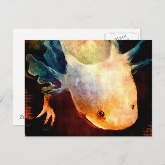 Carte Postale Axolotl Sun (Devant / Derrière)