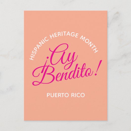 Carte Postale Ay bendito ! Porto Rico (Devant)
