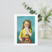 Carte Postale Ayers Pills Girl with Cat (Debout devant)